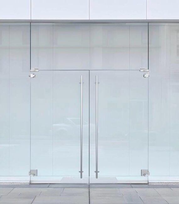 Frameless Glass Double Door