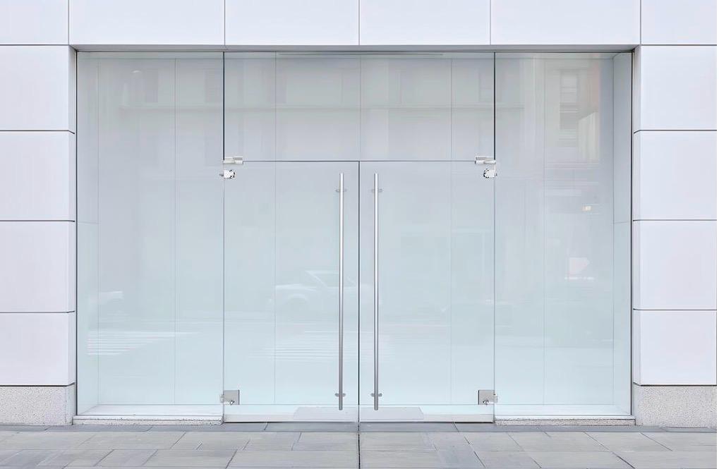 Frameless Glass Double Door