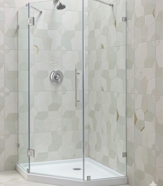 Frameless Shower Cubicle (135 degrees)